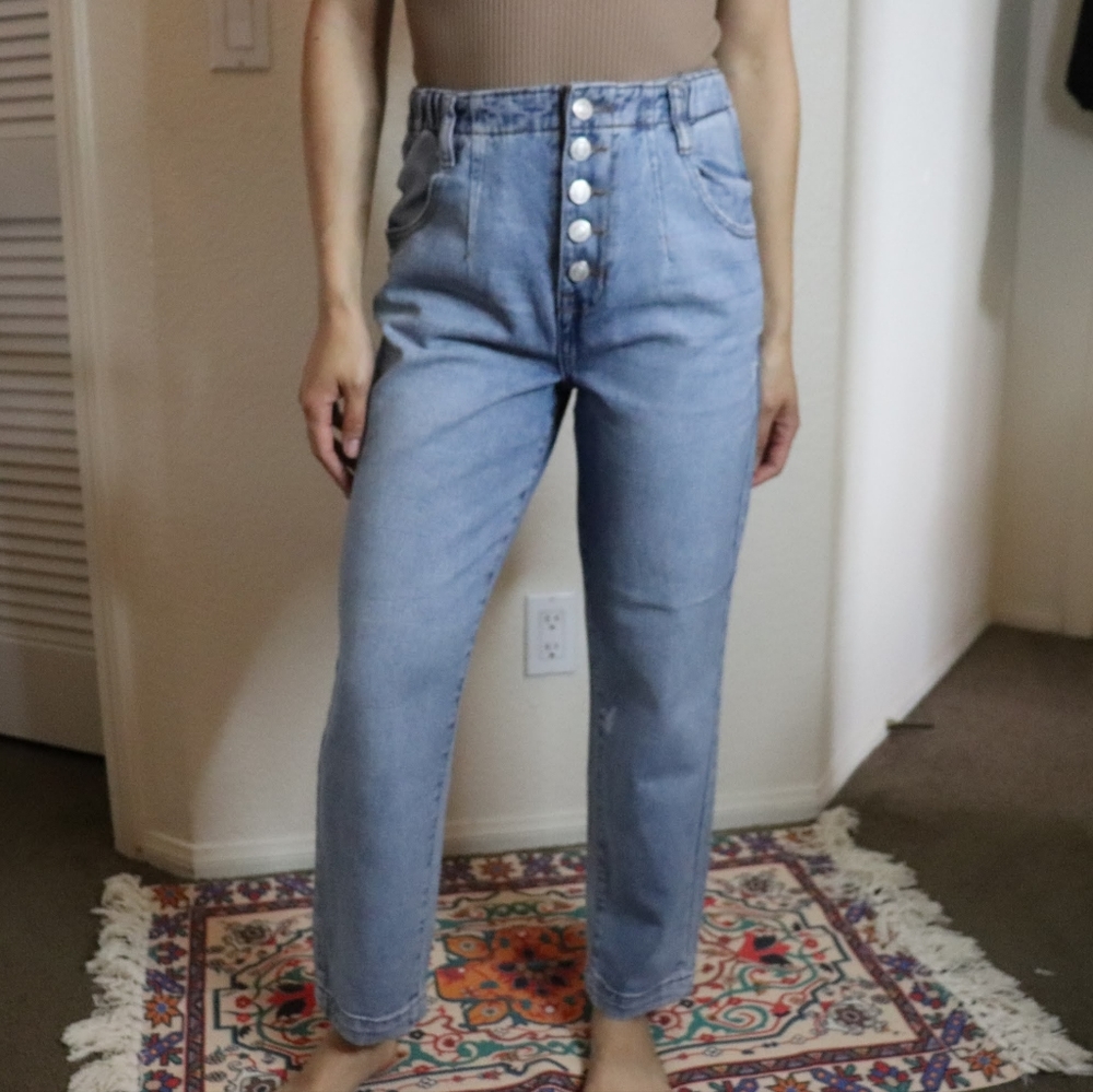 Kensie | high rise barrel jeans size 26 NWOT